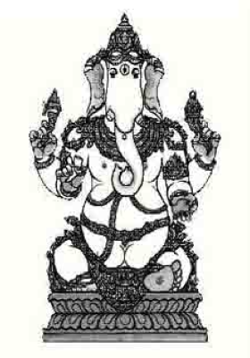Tryakshara Ganapati